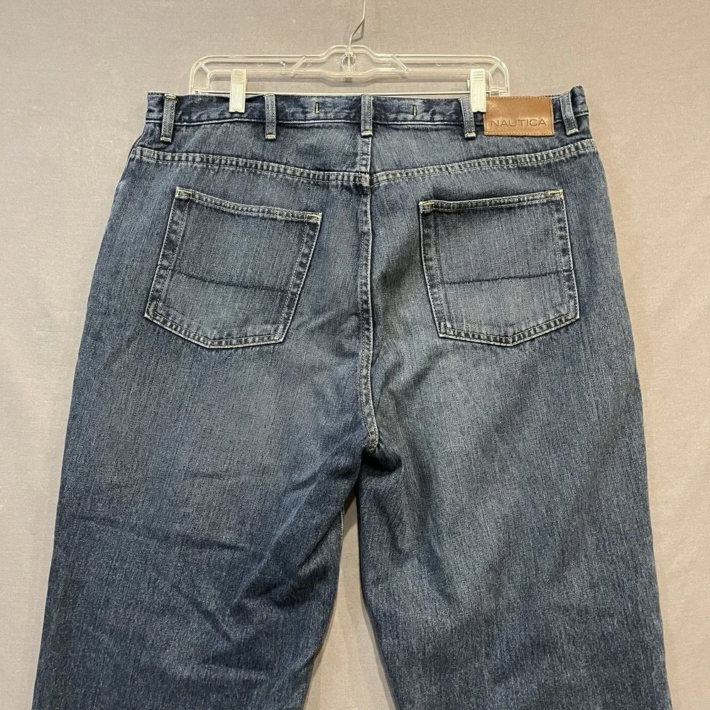 Nautica J-Class Jeans Mens‎ Size *38x29 Blue Relaxed Fit Denim Pants Preppy